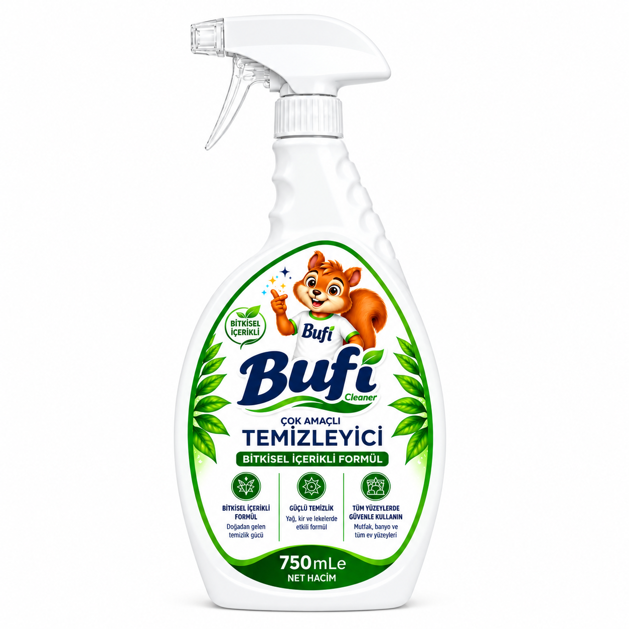 Bufi Cleaner Bitkisel Çok Amaçlı Temizleyici 750 ml